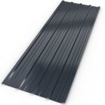 12x plaques tles profiles / ondules anthracite 129x46cm = 7m tole de bardage rsistantes intempries ...