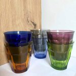 Lot de 12 verres picardie multicolore ? duralex