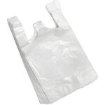 Lot 120 sacs bretelle plastique sachet blanc 35cm * 50cm