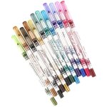 Lot de 12pcs 12 couleurs crayon eye - liner pour les yeux etanche