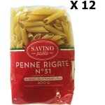 Savino pasta - lot 12x pâtes penne rigate n°31 - savino pasta - paquet 500g Savino pasta - lot 12x pâtes penne rigate n°31 - savino pasta - paquet 500g