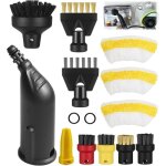 Lot de 14 accessoires compatibles k�rcher sc1 sc2 sc3 sc4 sc5 : buses allong�e & incurv�e brosse ronde ...