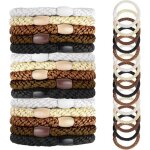 Lot de 15 bandes �lastiques pour cheveux de couleur m�lang�e pour femmes filles �lastiques pour queue ...