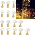 Lot de 15 guirlandes lumineuses à piles en fil de cuivre blanc chaud pour bouteille de vin mariage noël ... Lot de 15 guirlandes lumineuses à piles en fil de cuivre blanc chaud pour bouteille de vin mariage noël ...
