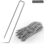 Lot de 150 piquets de fixation acier 27mm tte plate - sardine piquet terre tente jardin