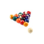 Lot de 16 billes de billard � 50. 8 mm en r�sine pour jeu am�ricain