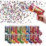 Lot de 16 canons  confettis (couleur alatoire)