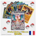 Lot de 16 cartes pok�mon � collectionner ? 15 brillantes + 1 ultra rare ? version fran�aise ? id�al collection ...
