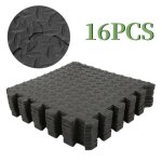Lot de 16 dalles carr�es de protection en plastique ymy - tapis de sol de gym sport loisirs 30 * 30cm ...