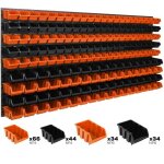 Bacs � bec - botle - lot de 178 - orange et noir - empilables - 177 x 78 cm