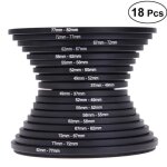 Lot de 18 adaptateurs de bague de filtre dobjectif pour appareil photo adaptateur de de de montée en ... Lot de 18 adaptateurs de bague de filtre dobjectif pour appareil photo adaptateur de de de montée en ...
