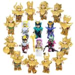 Lot de 18 figurines saint seiya gold compatible lego