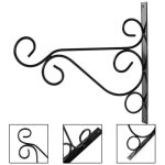Lot de 2 (l:30 * 21cm) crochet en fer garde - corps en pot Étagère fenêtre jardin suspendu pot de fleur ... Lot de 2 (l:30 * 21cm) crochet en fer garde - corps en pot Étagère fenêtre jardin suspendu pot de fleur ...
