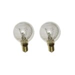 Lot de 2 ampoules e14 40w 300c four cuisinire 00057874 00613634 siemens neff bosch brandt sauter scholtes ...