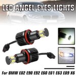 Lot de 2 ampoules h8 avec 12 led de type angel eyes pour phares avant. y compris 1 srie e81 / e82 / ...