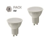 Lot de 2 ampoules led gu10 5w (equiv. 50w) 400lm 4000k