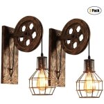 Lot de 2 applique murale intérieur e27 - vintage lampe mural métal luminaire bronze 40w Lot de 2 applique murale intérieur e27 - vintage lampe mural métal luminaire bronze 40w