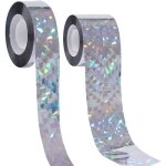 Lot de 2 bandes anti - pigeons - 80 m - bandes r�fl�chissantes brillantes et r�fl�chissantes - pour d�fense ...