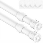 Lot de 2 barres rideau extensible sans per�age tringle extensible pour portes fen�tres cuisine salle ...