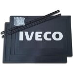 Lot de 2 bavettes iveco 600 / 550x400mm - dcoupables - noires - pour camion et semi - remorque