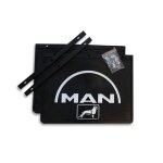 Lot de 2 bavettes man 400x300mm - noires - pour camion et semi - remorque
