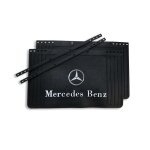 Lot de 2 bavettes mercedes 650 / 600 / 550 / 500 / 450x400 mm - dcoupables - noires - pour camion et ...