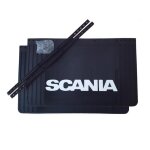 Lot de 2 bavettes scania 400x300 mm - noires - pour camion et semi - remorque