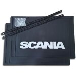 Lot de 2 bavettes scania 600 / 550 x 400mm - dcoupables - noires - pour camion et semi - remorque