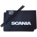 Lot de 2 bavettes scania 650 / 600 / 500 / 450 x 400 mm - dcoupables - noires - pour camion et semi ...