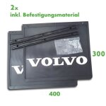 Lot de 2 bavettes volvo 400x300mm - noires - pour camion et semi - remorque