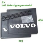 Lot de 2 bavettes volvo 400x400 mm - noires - pour camion et semi - remorque