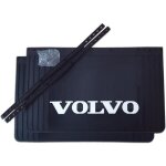 Lot de 2 bavettes volvo 650 / 600 / 550 / 500 / 450x400 mm - dcoupables - noires - pour camion et semi ...