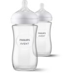 Lot de 2 biberons natural 3. 0 philips avent scy933 / 02 - 240 ml - en verre