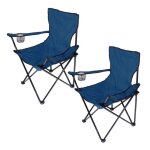 Lot de 2 ( bleu fonce)chaise fauteuil caming chaise pliable pour pique - nique