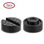 Lot de 2 bloc de caoutchouc tampon cric hydraulique auto coussin cric de voiture �l�vateurs auto solide ...