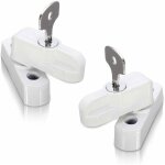 Lot 2 bloqueurs portes / fen�tres pvc / fran�aises ch�ssis double vitrage s�curit� (blanc) .