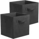 Lot de 2 bo�tes de rangement pliables en tissu et tiroir de rangement pour placard et jouets bo�te de ...