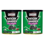 Lot de 2 boites raticide canadien - esp�ces r�sistantes boite de 150grs ( 6 x 25grs) -