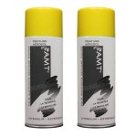 Lot de 2 bombe de peinture jaune titi 330ml - spray aérosol décoration - bpa07 Lot de 2 bombe de peinture jaune titi 330ml - spray aérosol décoration - bpa07
