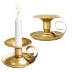 Lot de 2 bougeoirs avec poigne chandelier vintage cadeau pour dcoration de table mariage salle de bain ...