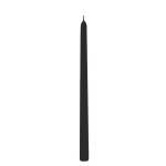 Lot de 2 bougies flambeau noire halloween 30 cm Lot de 2 bougies flambeau noire halloween 30 cm