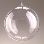 Lot de 2 boules en plastique transparent s�para. . .