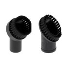 Lot de 2 brosses de remplacement pour aspirateur universel 32mm - homyl - forme ronde et ovale - noir ... Lot de 2 brosses de remplacement pour aspirateur universel 32mm - homyl - forme ronde et ovale - noir ...