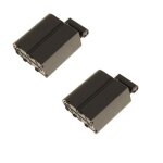 Lot de 2 cassettes doubles emc pour centrale vapeur domena - blanc