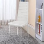 Lot de 2 chaise de cuisine salle  manger blanc design scandinave assise rembourre