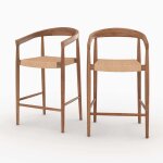 Lot de 2 chaises pour îlot central 65 cm - bali - rendez - vous déco Lot de 2 chaises pour îlot central 65 cm - bali - rendez - vous déco