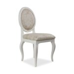Lot de 2 chaises m�daillon - bois - blanc - interiors
