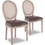 Lot de 2 chaises médaillon louis xvi cannage rotin vintage Lot de 2 chaises médaillon louis xvi cannage rotin vintage