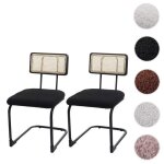 Lot de 2 chaises  pitement luge hwc - k88 bois noir