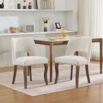 Lot de 2 chaises de salle � manger en bois massif - chaises de cuisine modernes - style rustique - avec ...
